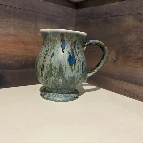 Vintage pair of 1973 KARE ceramic mugs stunning colors - Picture 2 of 9